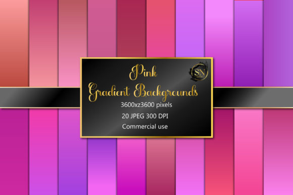 Download Pink Gradient Digital Paper Pack - Gradient digital paper Collection