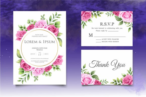 Download Botanical Wedding Theme Template Set - Botanical wedding Collection